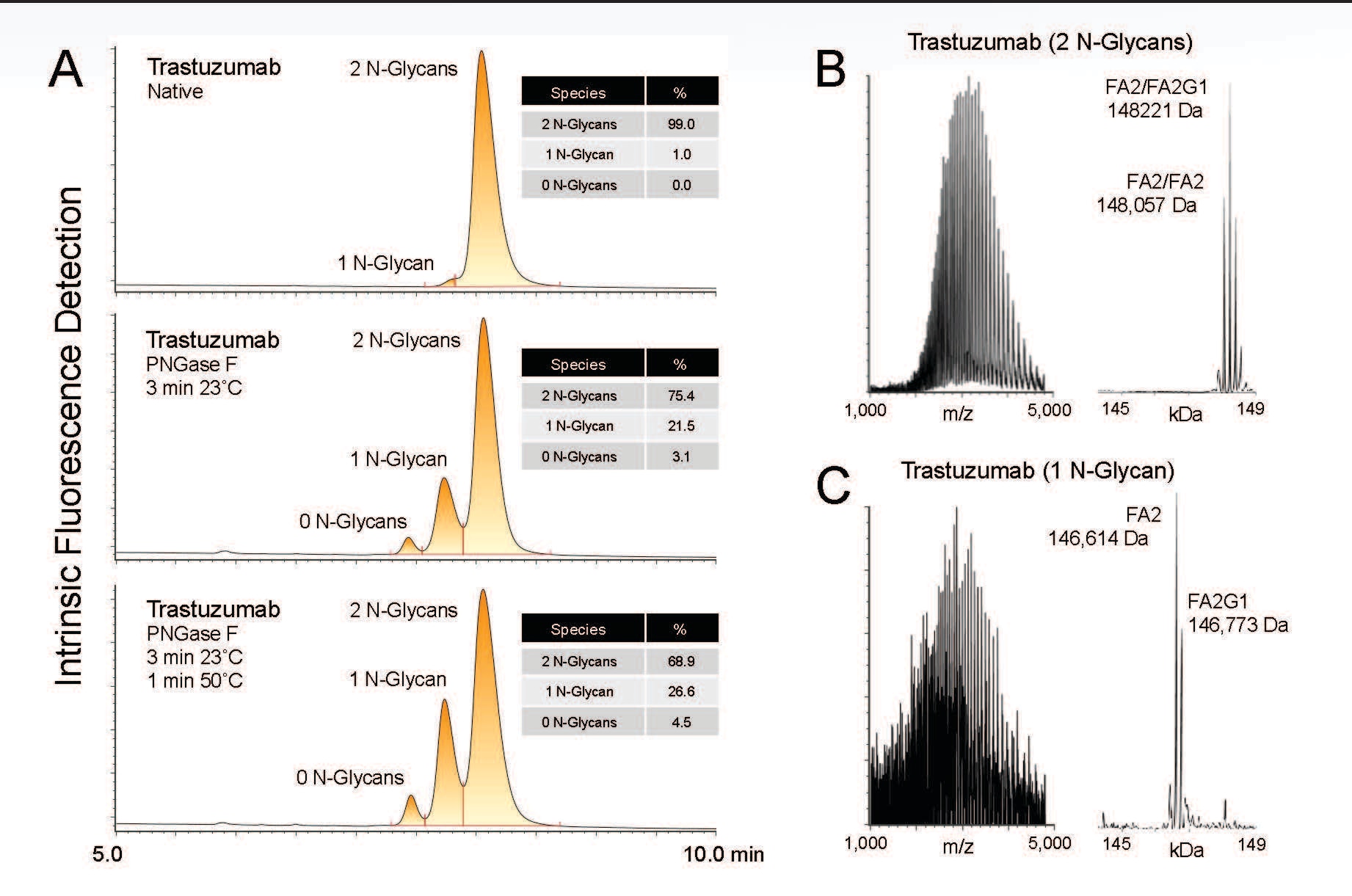 HILIC Analysis using Glycoprotein Column