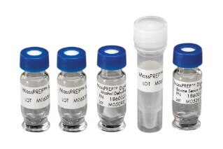 Waters Peptide Standards and Kits ensure productivity through reduction of instrument downtime. These products also assist in the development, validation, and troubleshooting of peptide applications. 