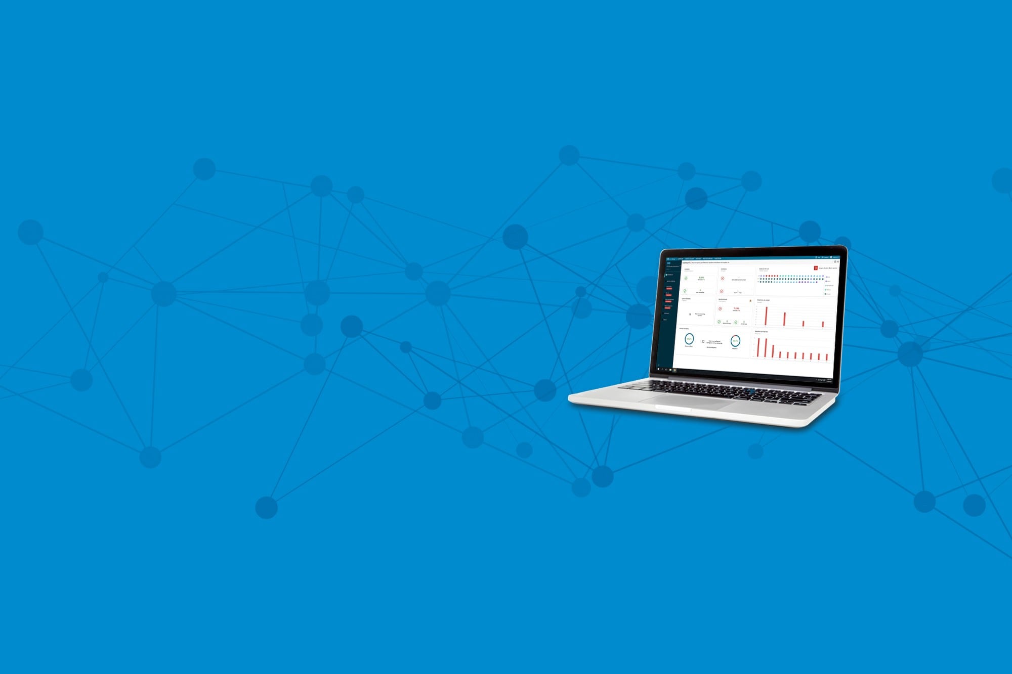 Laptop displaying waters_connect for Quantitation screen