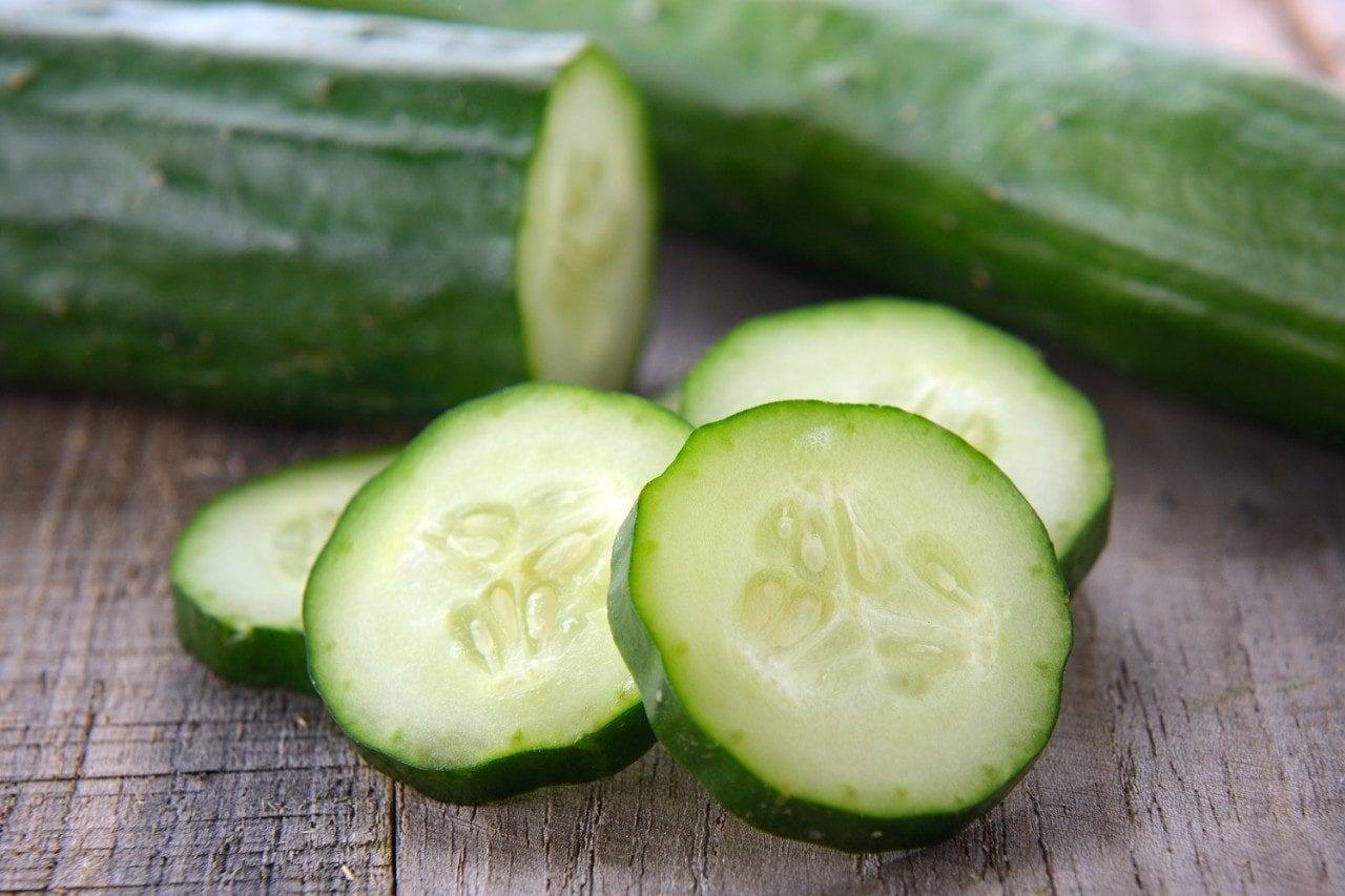 Cucumber slices