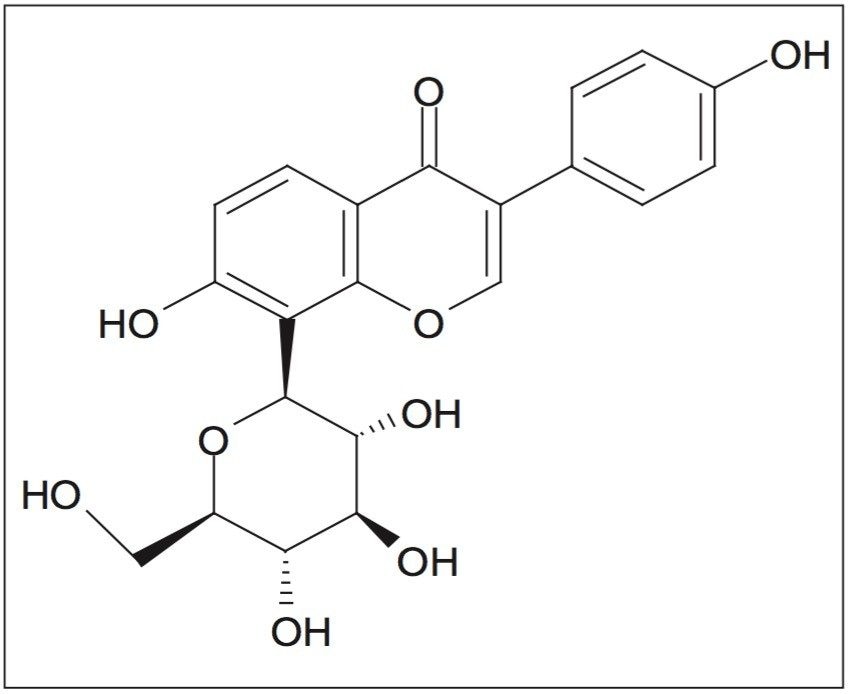 Chemical structure of puerarin.