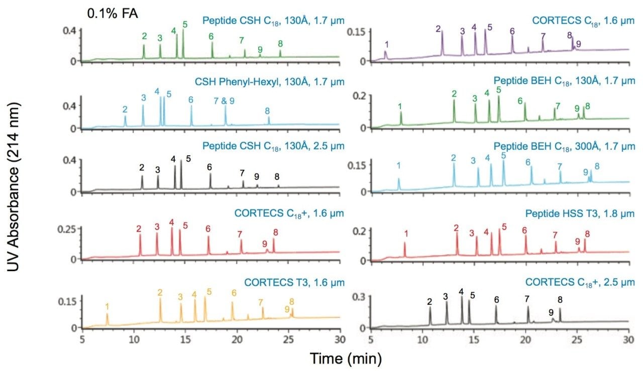  Comparison of chromatographic results