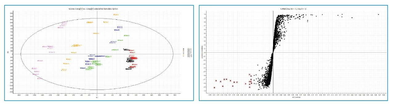  Example outputs of multivariate data analysis