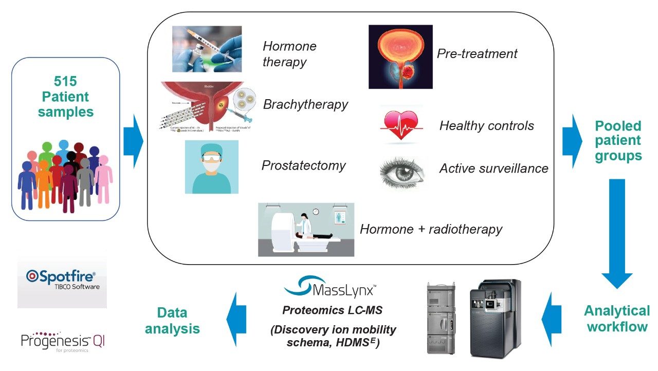 Study design for the analysis of plasma pooled groups from the large cohort