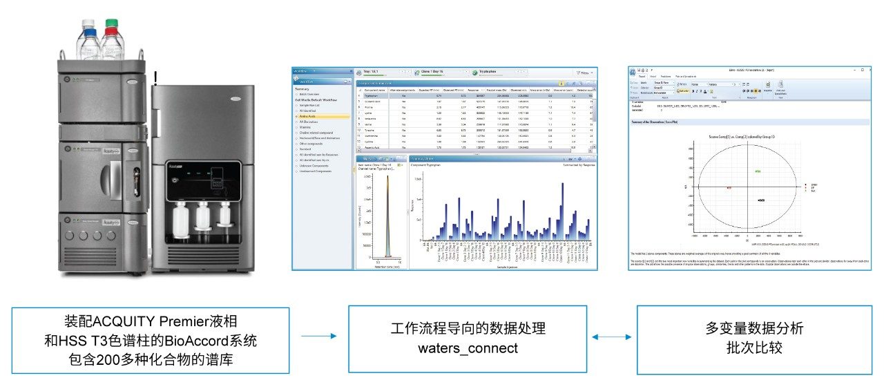 BioAccord/waters_connect培养基分析工作流程示意图