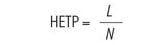 图21：用于计算HETP的简化方程。[L]表示柱长，[N]表示塔板数，[HETP]表示理论塔板高度。